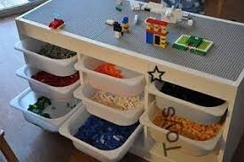 Dem Die Fur Idee Ikea Jungs Legotisch Mit Tolle Trofastsystem Von Lego Tisch Mit Dem Trofast System Von Lego Tisch Lego Tisch Von Ikea Ikea Lagerung