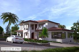 Living room, dining room, kitchen, guest room, maid's room, laundry, backyard and 1 restroom first level: 7 Bedroom House Design Id 37801 House Designs By Maramani