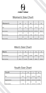 Size Chart Harrow Sports