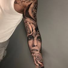 See more ideas about woman face, art tattoo, tattoo sketches. Tattoo Uploaded By Alo Loco Tattoo Black And Grey Realistic Woman Portrait Surrounded By Roses Full Sleeve Tattoo London Uk Realistictattoos Blackandgreytattoos Fullsleevetattoos Rosestattoos Portraittattoos 1334711 Tattoodo