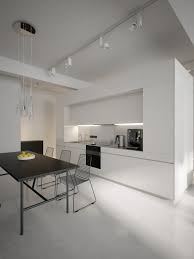 Modern White Kitchen Diner Minimalist Kitchen Design Interior Design Kitchen White Modern Kitchen