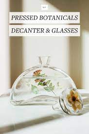 Check spelling or type a new query. Pressed Flowers Decanter Glasses Diy Jojotastic