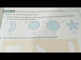 Segi banyak materi matematika kelas4подробнее. Latihan 1 Nomor 1 2 Halaman 71 Bangun Segi Banyak Youtube