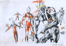 ultramen by junichi hayama 羽山淳一 sf アート イラスト ゲッターロボ