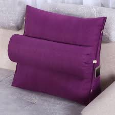 There are sofas that are specially designed to provide back support without cushions. Savlot Triangle Sofa Cushion Back Pillow Bed Backrest Office Chair Pillow Support Waist Cushion Lounger Tv Reading Lumbar Adjustable Walmart Com Walmart Com