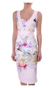 Ted Baker Womens Ted Baker Womens Arienne Dress In Hanging Gardens Print Pale Pink Ted Baker Fashion Ted Baker Womens Dresses