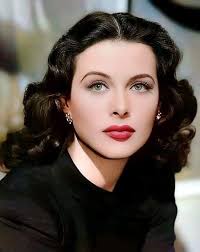 Two pictures of Hedy Lamarr and two pictures of Vivien Leigh