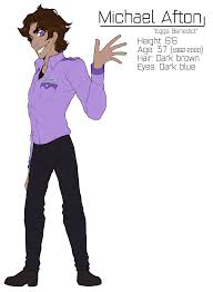 And furthermore, william afton is already a spirit that haunts you. Fnaf Characters Michael Afton By Clockwork Cryptid On Deviantart
