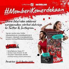 Tunjukan Selebrasi Kamu Saat Menjuarai Ajang Olahraga Yang Kamu Minati Dengan Menggunakan Atribut Olahraga Post Di Twitter Instagram Instagram Tag 17 Agustus