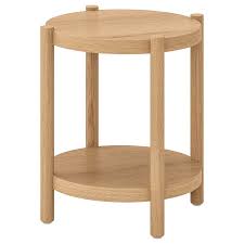 Listerby Table D Appoint Teinte Blanc Chene 50 Cm Ikea In 2020 White Side Tables Side Table Oak Side Table