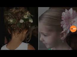 If you wrap each twist at angles, it can form a flower. Flower Girl Hairstyle Flower Girl Hairstyles For Short Hair Youtube