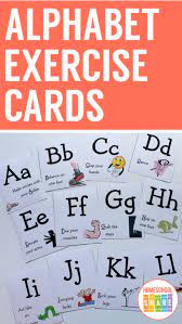 There are even certain situations where a credit card is essential, like many car rental businesses an. Abc Exercise Cards Homeschool Share