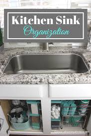 how to organize under the kitchen sink