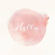 Word Hello Calligraphy Watercolor Typography Free Image By Rawpixel Com Cute Calligraphy Watercolor Typography Pink Watercolor Quote