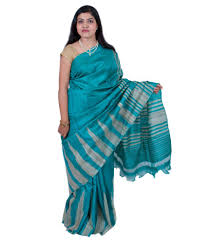 Vrindavan Tasar Silk Kashmiri Work Teal Saree Buy Vrindavan Tasar Silk Kashmiri Work Teal Saree Online At Low Price Snapdeal Com