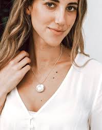 Sterling Silver Mother Of Pearl Necklace