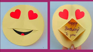 Whether you're celebrating your special day with a birthday party or want to honor a loved one with sweet birthday wishes, sending a physical card makes the day all the more memorable. Emoji Birthday Card Simple Birthday Card Youtube