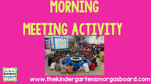 Responsive classroom morning meeting is an engaging way to start each day, build a strong sense i could see how morning meeting could help kids 6th grade and under, but morning meeting has no place in middle school. Morning Meeting Activity The Kindergarten Smorgasboard