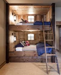Letti a castello in legno. Design Rustico In Legno Per Camera Da Letto Letti Di Design Design Della Camera Da Letto Progetto Casa