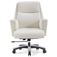 Shop Bloomberg Leather Adjustable Office Chair With Aluminum Base And Other Modern And Contemporary Home Office Chair Design Furniture Adjustable Office Chair