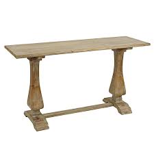 Distressed Natural Wooden Console Table Wooden Console Wooden Console Table Wooden Trestle Table