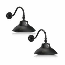 Gooseneck barn lights are ul and csa listed for wet locations and indoor. Htm Lighting Solutions Outdoor 14 Inch Black Gooseneck Barn Light Led Fixture 2 Pack For Sale Online Ebay