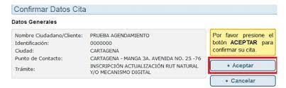 Dian rut ≫ consulta rut ≫ muisca ≫ citas ≫ actividades económicas ≫ facturación dian: Citas Por Internet Dian