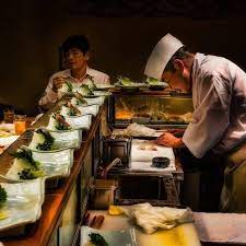 Gonna Eat Lot Of Japanese Cuisine Eating In Front Of The Sushi Bar And A Sushi Chef S Making The Real Deal Sushi Chef Sushi Sushi Bar