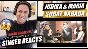 Streaming online full album serta dapatkan koleksi playlist terbaikmu di metrolagu, ilkpop, planetlagu dan lagu123. Judika X Maria Idol Surat Narara Judika Studio Singer Reaction Youtube