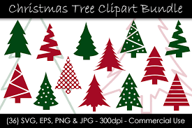 Download Christmas Tree Clip Art Bundle Graphic By Gjsart Creative Fabrica SVG Cut Files