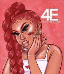 Credit to @strechdraws_ on instagram on we heart it. Download 48 19 Cartoon Wallpaper Cute Black Girls Cartoon Background Cdr