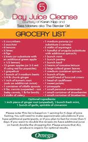 To Start Your Healthy Journey With The 5 Day Juice Cleanse You Will Need Your Grocery List Http O Juice Cleanse Recipes 5 Day Juice Cleanse Juice Cleanse