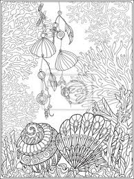 Korallenriffsammlung Anti Stress Farbung Buch Fur Erwachsene Fototapete Fototapeten Tour Tourismus Seepferdchen Farben Myloview De