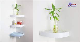 With two suckers, it can be attached to the wall which helps to save space. Decorative Wall Shelf Wholesale Magic Corner Shelf Small Corner Wall Shelf Manufacturers Wall Shelf Decor Wall Storage Shelves Corner Shelves