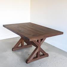 Trestle Table Farmhouse Kitchen Table Solid Walnut Dining Etsy In 2020 Walnut Dining Table Farmhouse Kitchen Tables Dining Table