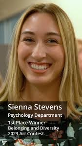 Last year’s contest winner, Sienna Stevens discusses her art piece,  ‘Bleeding Colors,’ explaining that the work depicts her vision of a Zion  community and the importance of leaving your mark