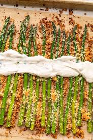 Crispy Garlic Roasted Asparagus With Garlic Aioli Video