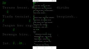 Lambaian tanganmu masih ku ingat selalu itu yang terakhir kumelihat dirimu. Kunci Gitar Dermaga Saksi Bisu Kunci Ujian