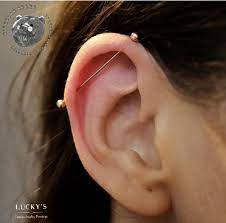 Industrial Piercing Cool Ear Piercings Ear Piercings Industrial Earings Piercings
