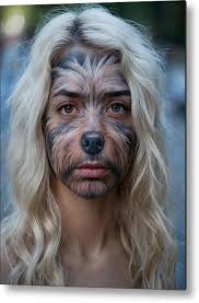 Westie Woman 1 Metal Print by Kent Stafford