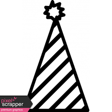 Download The Good Life Birthday Hat Outine 4c Graphic By Marisa Lerin Pixel Scrapper Digital Scrapbooking