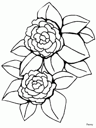 Flower Page Printable Coloring Sheets Printable Peony Flowers Coloring Pages Kidskat Com Flower Coloring Pages Coloring Pages Colorful Flowers