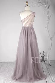 Bridesmaid Dress Mauve Tulle One Shoulder Wedding Dress Etsy Bridesmaid Dresses Etsy Wedding Dress Beaded Bridesmaid Dress