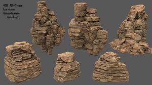 Desert Rock Desert Rock Rock Deserts 3d Model