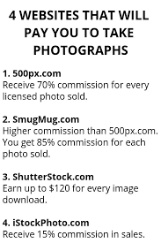 4 Websites That Will Pay You To Take Photographs Photography Jobs Online Jobs How To Get Money