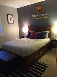 Fcb Barcelona Boys Room Football Bedroom Boys Bedrooms Room