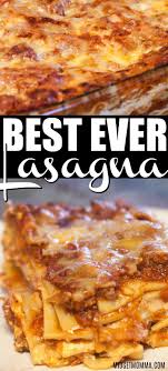 If You Are Looking For The Best Homemade Lasagna Recipe Then You Are Going To Love This Homemade Lasa Homemade Lasagna Recipes Homemade Lasagna Lasagne Recipes