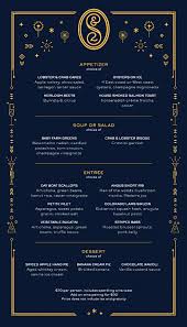 Saint And Second New Year S Eve Menu Done In House Menu Card Design Christmas Menu Design Restaurant Menu Design