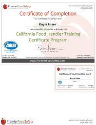 How to get your mobile county food handlers card Ca Food Handler Card