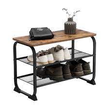 Schuhregal platzsparend / schuhregal platzsparend. Vasagle Schuhregal Mit 2 Ablagen Holzoptik 66 X Real De